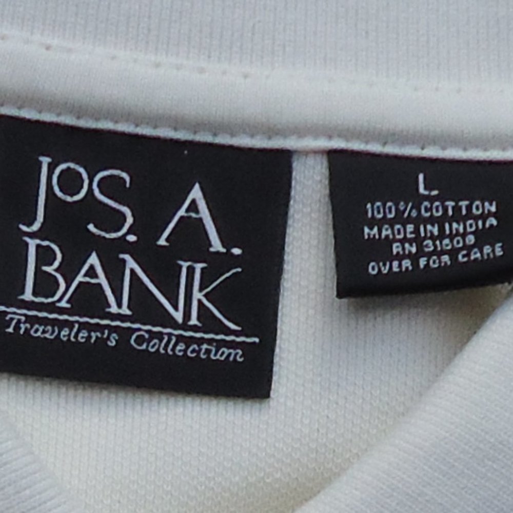 NWT. SIZE L. JOS. A. BANK The traveler long sleeve polo shirt. - Picture 10 of 16